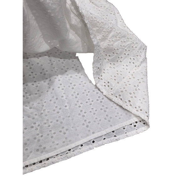 Arna York Collection coton Eyelet Top Sz 26/28 White A004390 - Picture 5 of 8